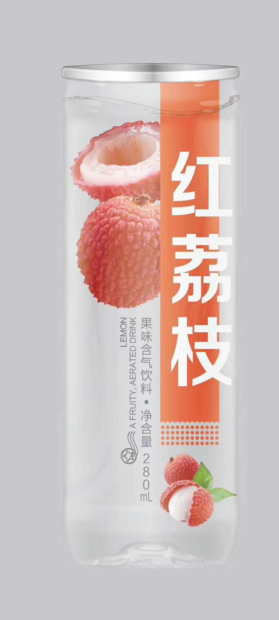 紅荔枝果味含氣飲料280ml24瓶裝荔枝飲品加盟